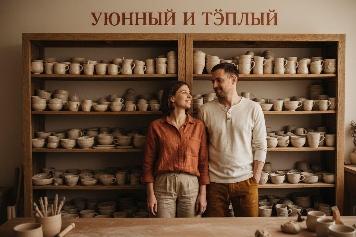 Пара в студии